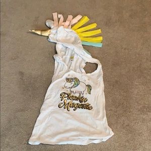 Unicorn sleeveless hoodie